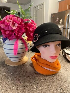 Retro British style wool hat
